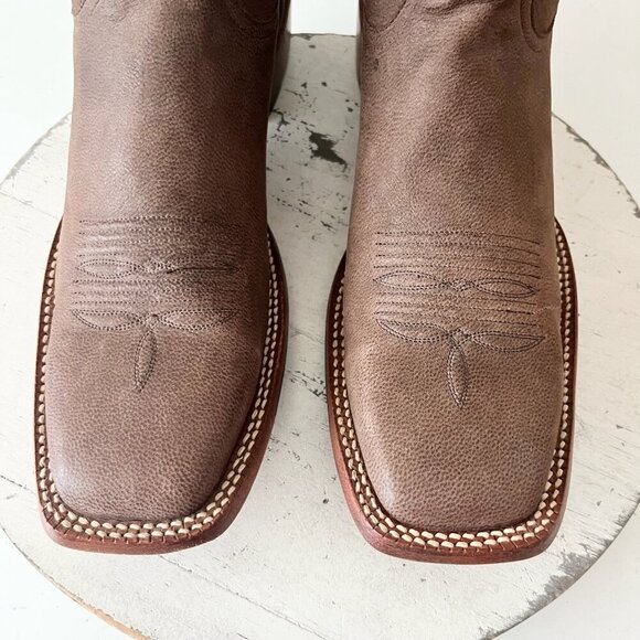 Rod Patrick Mens Cowboy Boots 12.5AAAA Brown Genuine Leather Western Square Toe - Picture 6 of 12